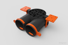 Įkelti vaizdą į galerijos rodinį, Antistatinė ERGOVENT AERO-PRO difuzoriaus dėžutė SLIM BOX 2x75 (125mm-2x75mm)