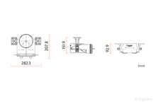 Įkelti vaizdą į galerijos rodinį, Antistatinė ERGOVENT AERO-PRO difuzoriaus dėžutė SLIM BOX 2x75 (125mm-2x75mm)