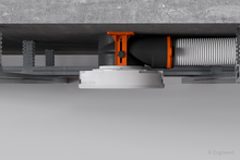 Įkelti vaizdą į galerijos rodinį, Antistatinė ERGOVENT AERO-PRO difuzoriaus dėžutė SLIM BOX 2x75 (125mm-2x75mm)