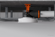 Įkelti vaizdą į galerijos rodinį, Antistatinė ERGOVENT AERO-PRO difuzoriaus dėžutė SLIM BOX 2x75 (125mm-2x75mm)