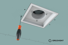 Įkelti vaizdą į galerijos rodinį, Ventilatsiooniplafoon ERGOVENT KVADRO - 125 mm