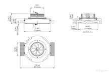 Įkelti vaizdą į galerijos rodinį, Priglaistomas difuzorius ERGOVENT RONDO - 125 mm (su sklende)
