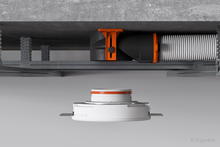 Įkelti vaizdą į galerijos rodinį, Antistatinė ERGOVENT AERO-PRO difuzoriaus dėžutė SLIM BOX 2x75 (125mm-2x75mm)
